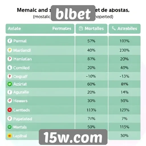Comparativo de mercados de apostas disponíveis no blbet